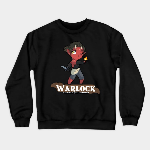 Warlock: Taboo is Just a Word Crewneck Sweatshirt by Fox Lee